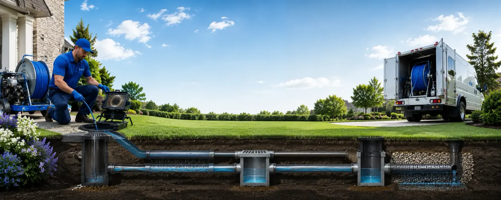 Outdoor drain cleaning information for South Carver, MA